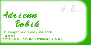 adrienn bobik business card